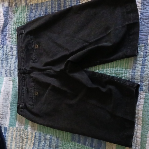 Dark Grey Denim Shorts - Picture 4 of 4